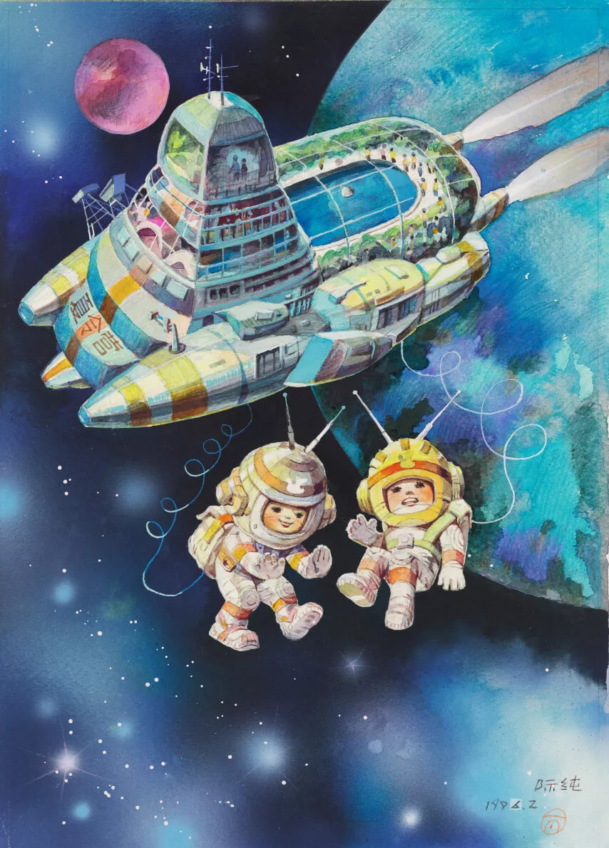 #002 Science fiction painting